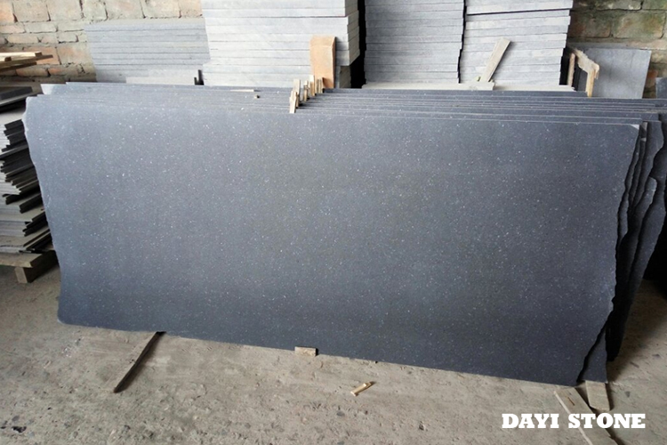 Slabs Black Basalt G684 Top Honed edges natural 200up x 100up - Dayi Stone